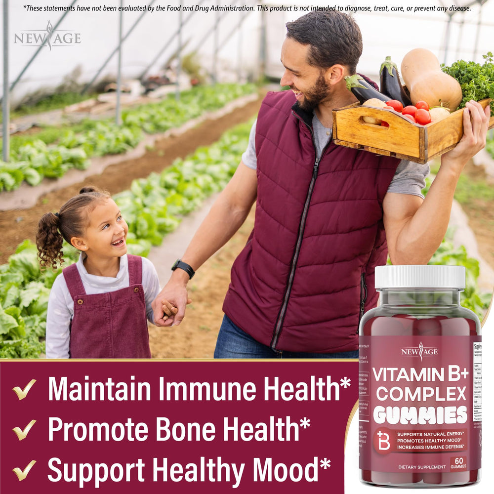 Ingredients and vitamins list for New Age Gummies