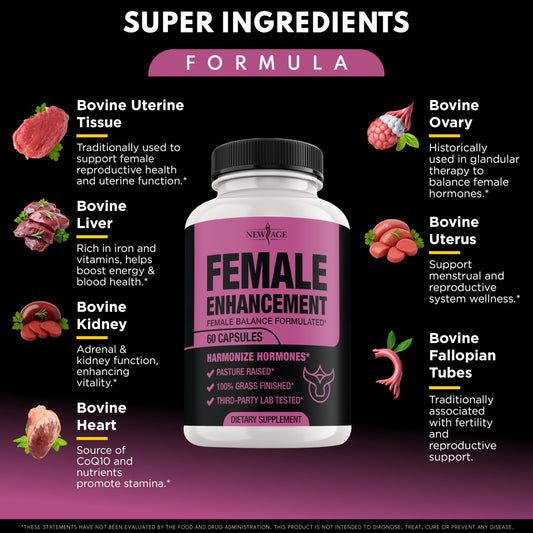 Close-up of beef liver capsules indicating organ support for women