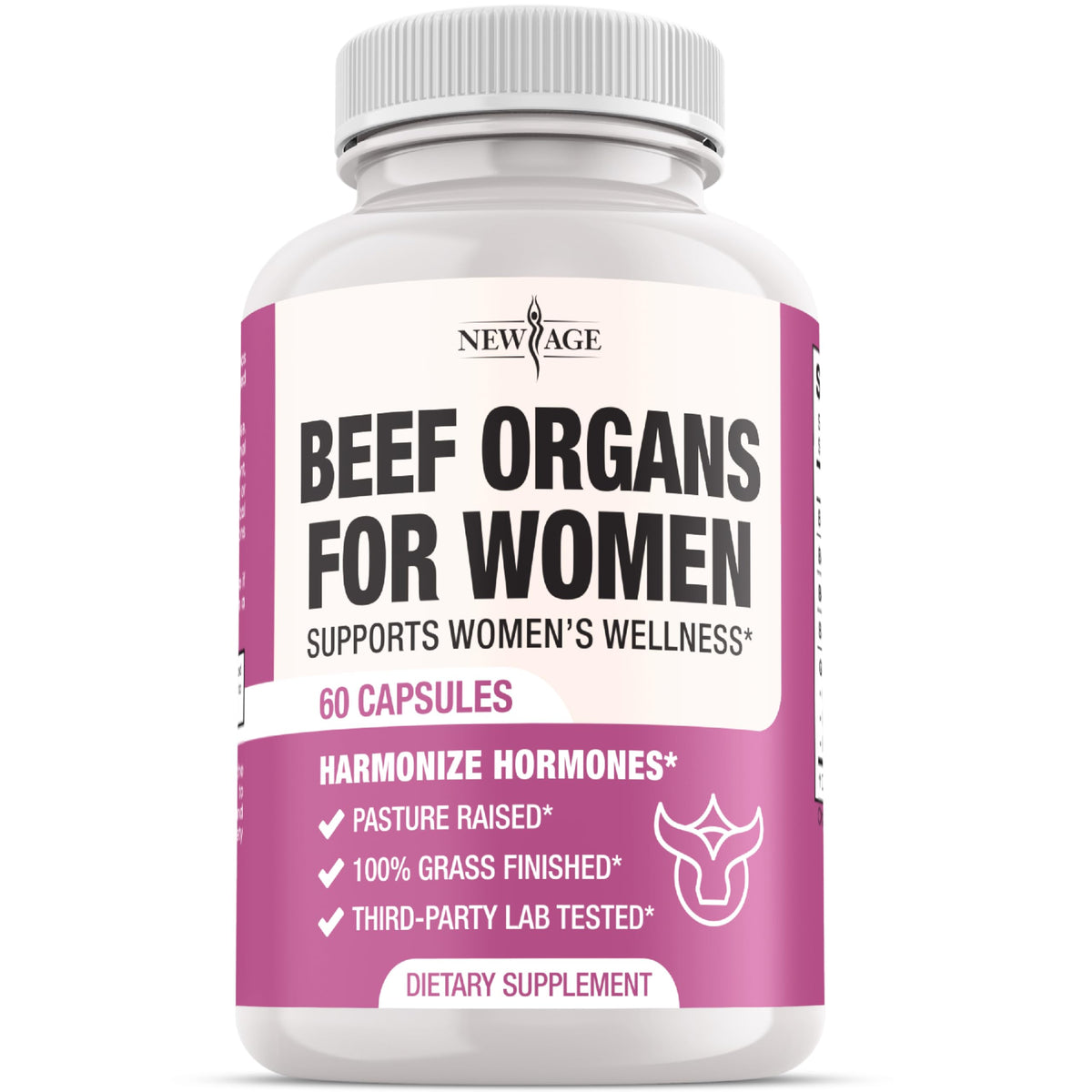 New Age Beef Organ Supplement packaging for women