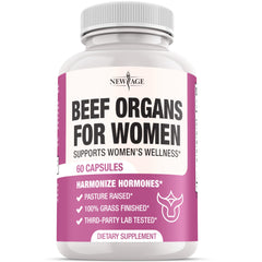 New Age Beef Organ Supplement packaging for women