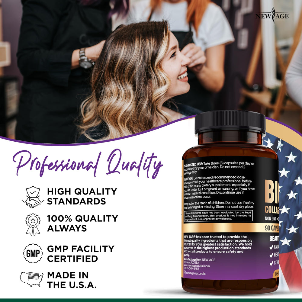 USA-made label and GMP facility text