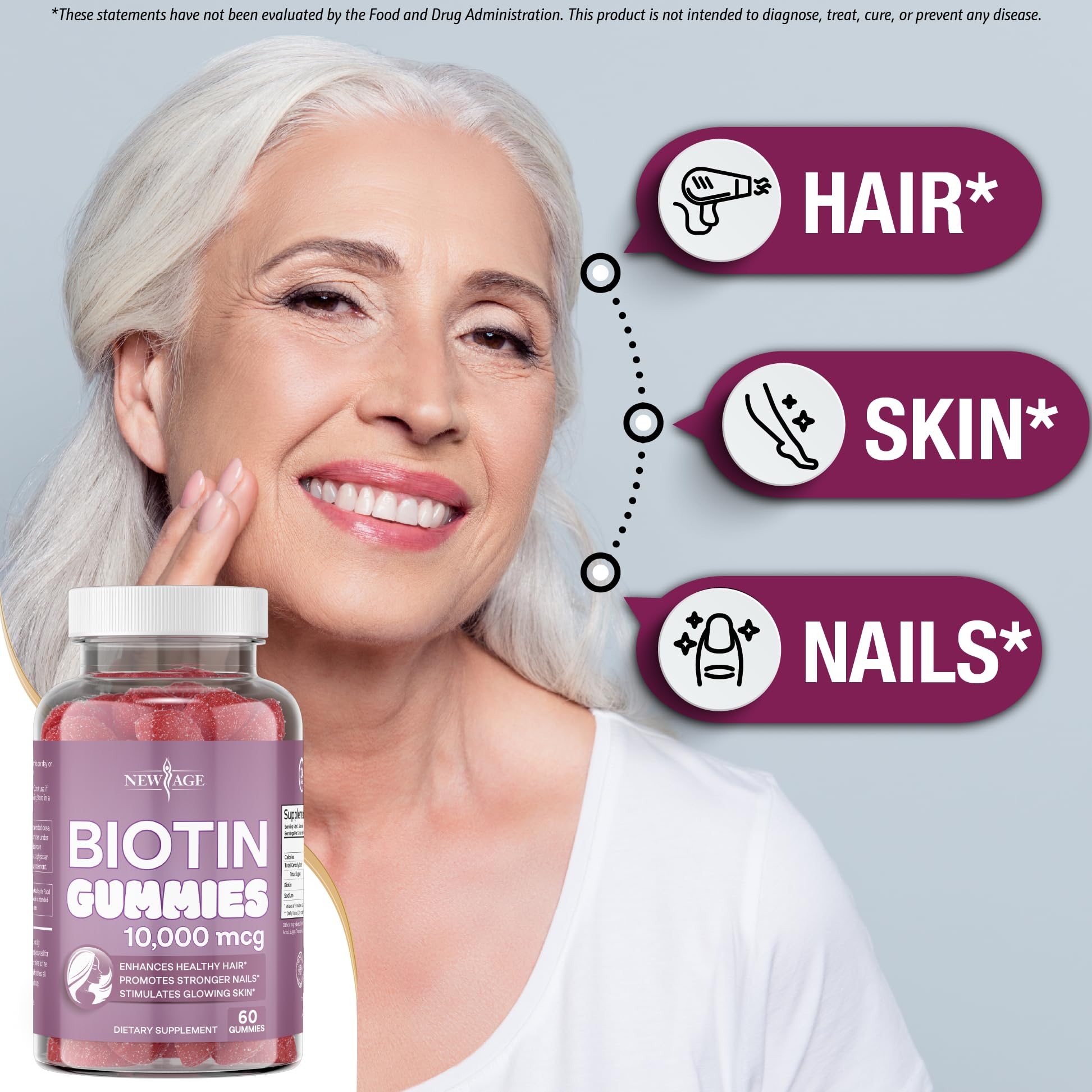 Purity testing in laboratory for NEW AGE Biotin Gummies