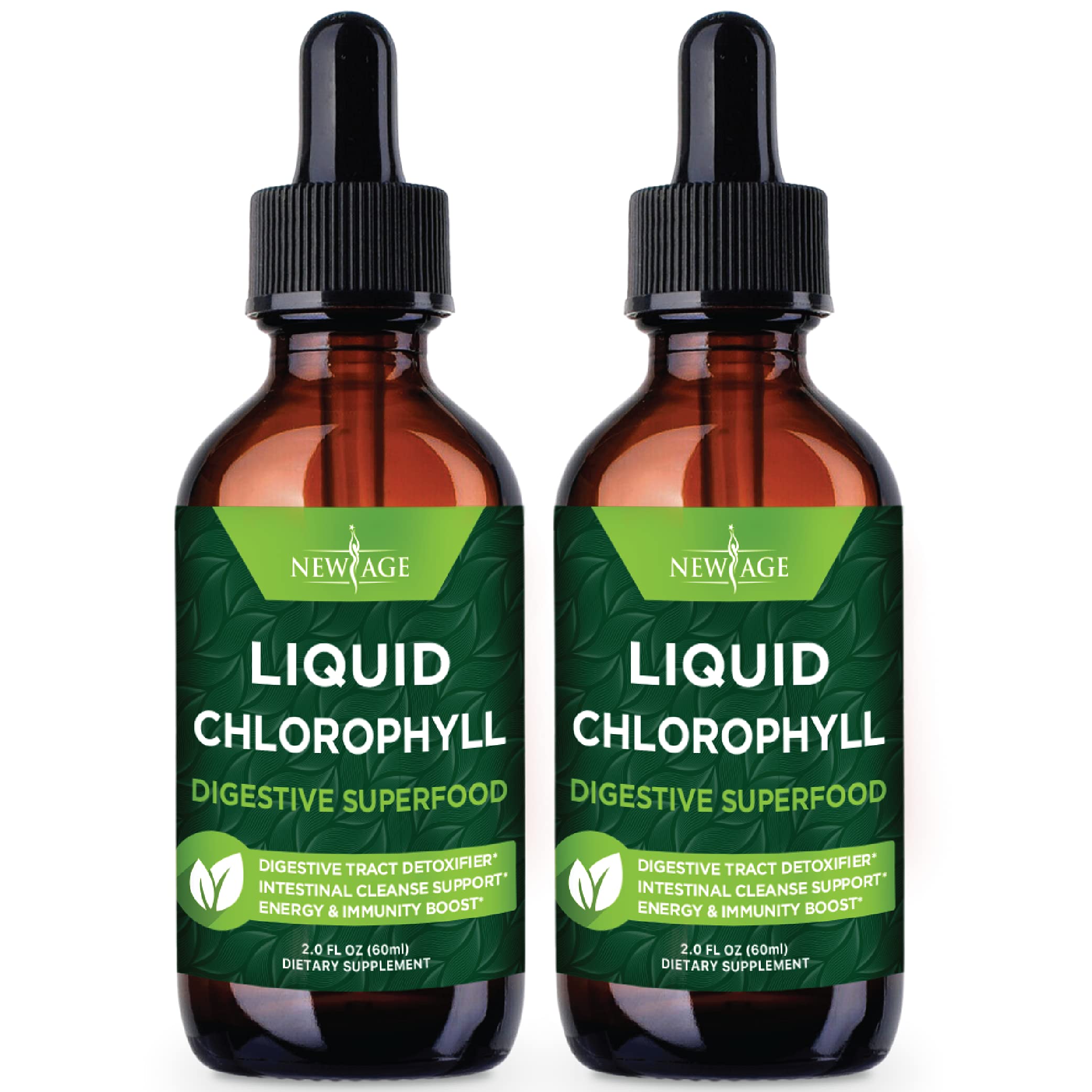 NEW AGE Chlorophyll Drops bottle front view