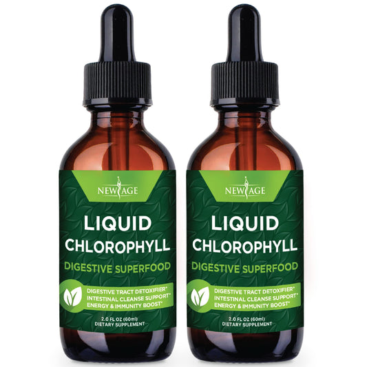 NEW AGE Chlorophyll Drops bottle front view