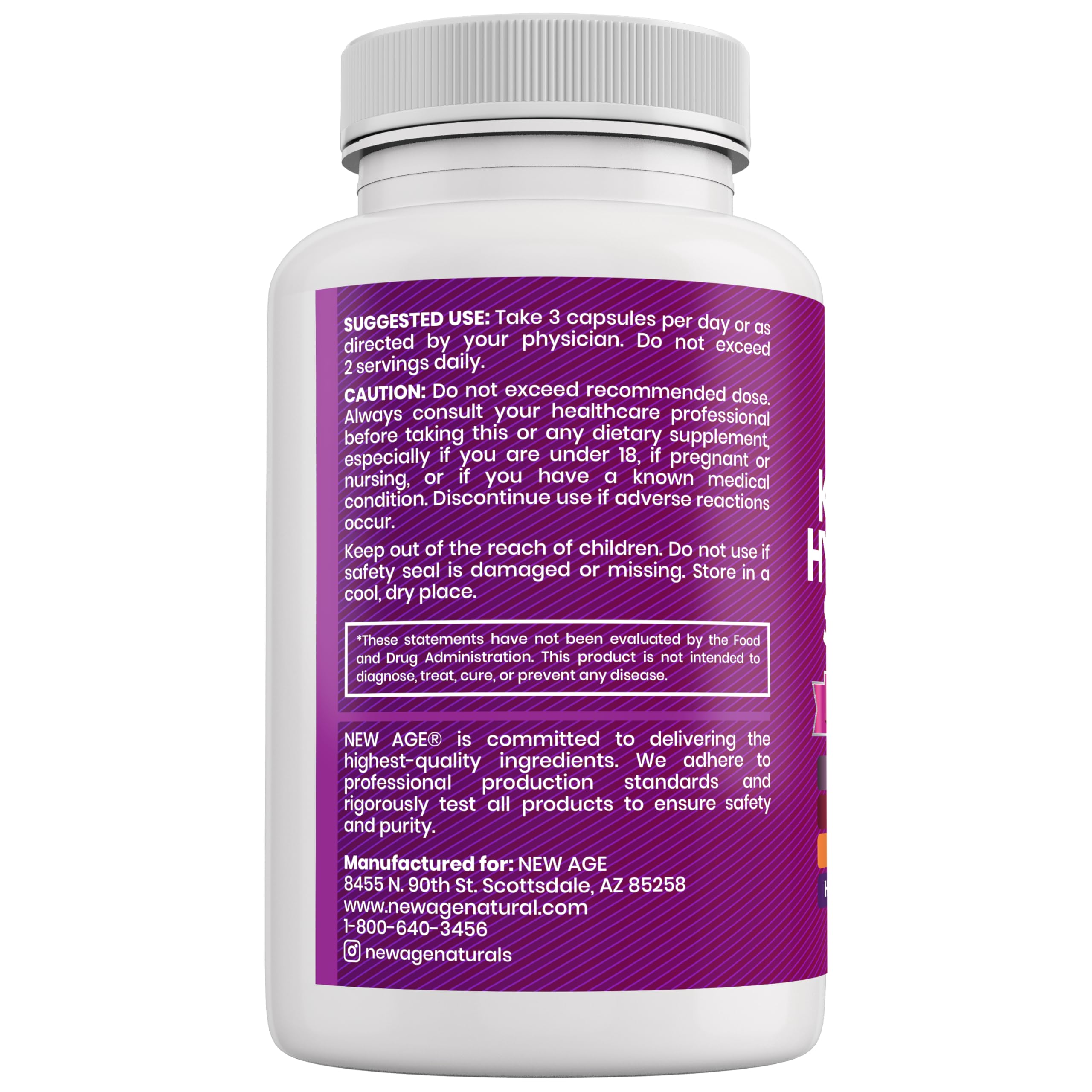 Brand packaging and product branding for NEW AGE Collagen Pills