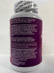 Ingredients include Biotin, Keratin, Saw Palmetto, Hyaluronic Acid and Vitamin E