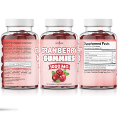 NEW AGE Cranberry Gummies consumer-friendly packaging for daily routines.