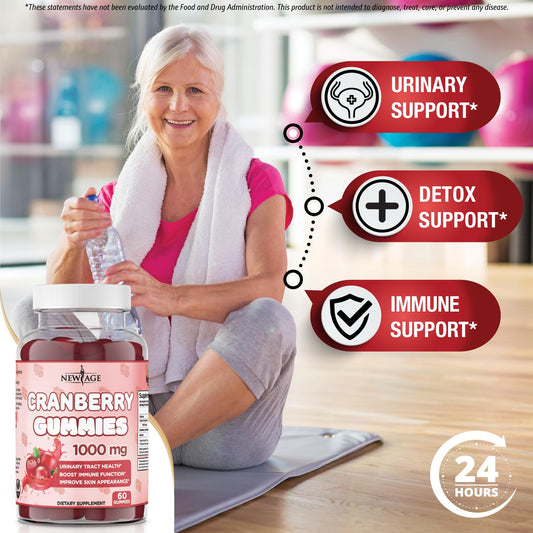 Cranberry Gummies 60-count packaging
