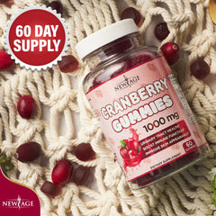 Made in the USA label on Cranberry Gummies bottle