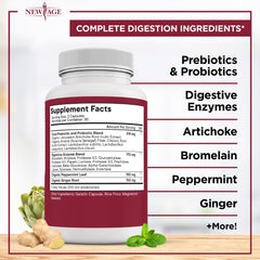 Vegan-friendly digestive health supplement capsules