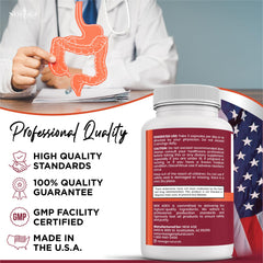Lifestyle shot of daily digestive health supplement on a table