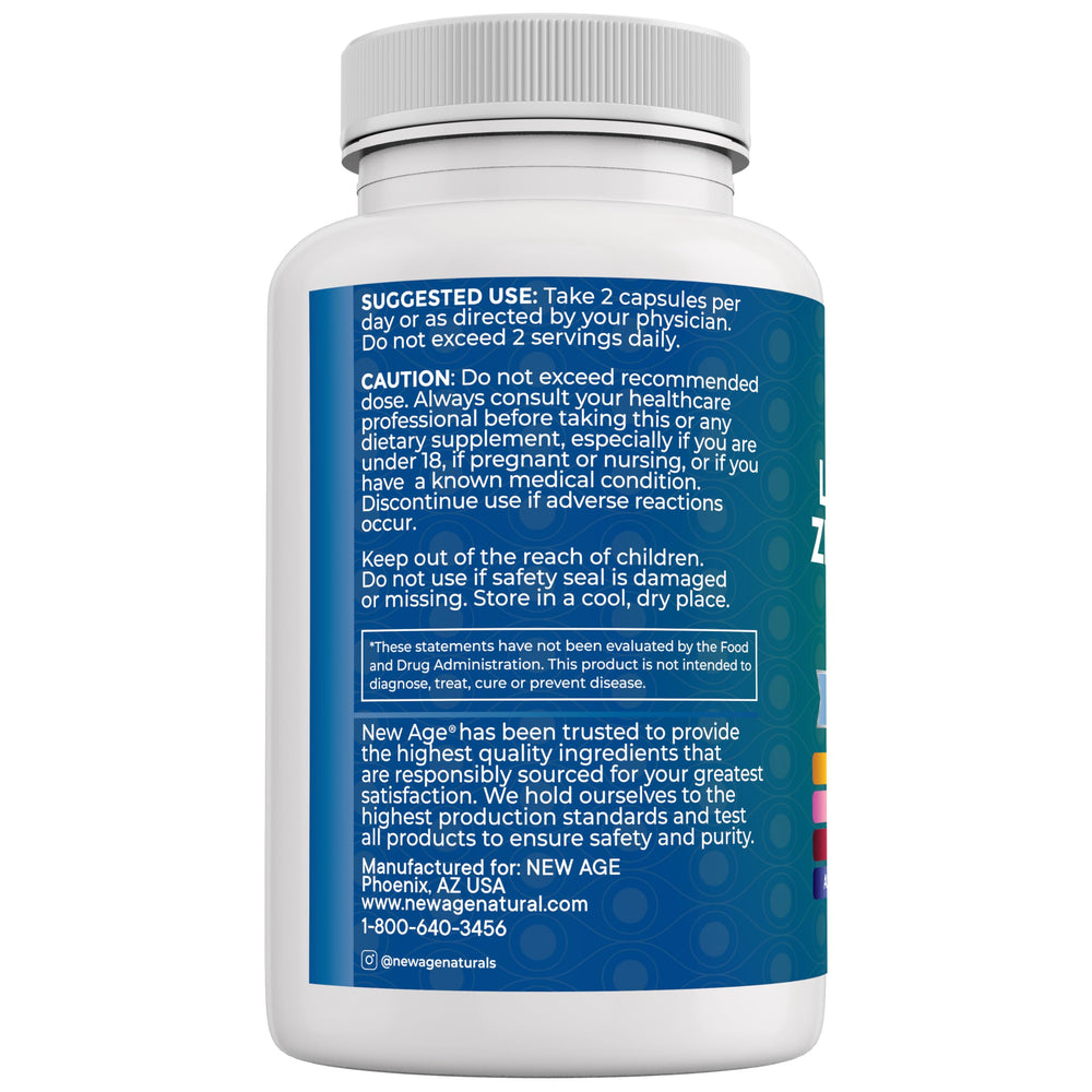 Close-up of New Age Eye Health bottle and packaging