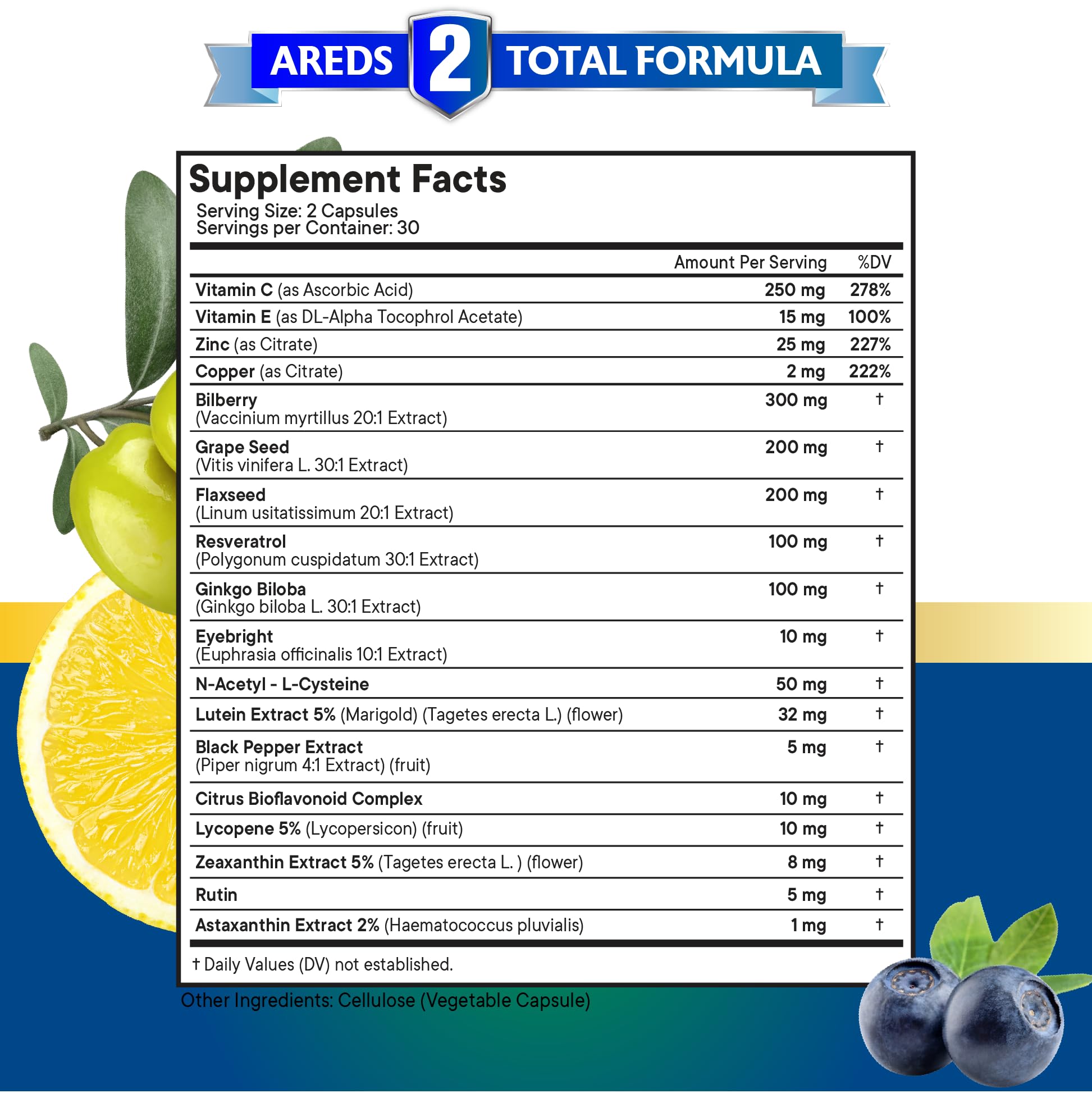 NEW AGE Eye Health bottle pour shot illustrating convenient capsule flow.