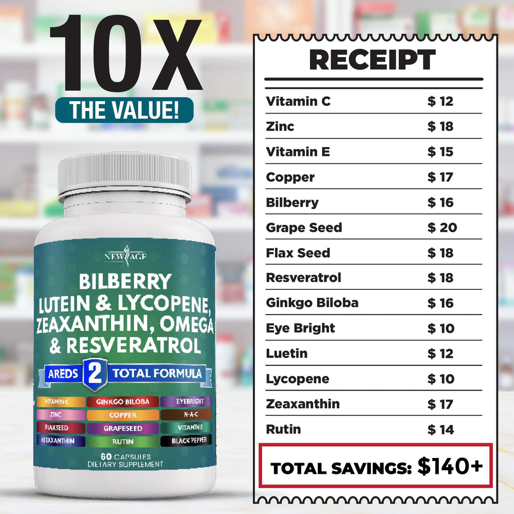 Grape seed extract and bilberry antioxidant capsules