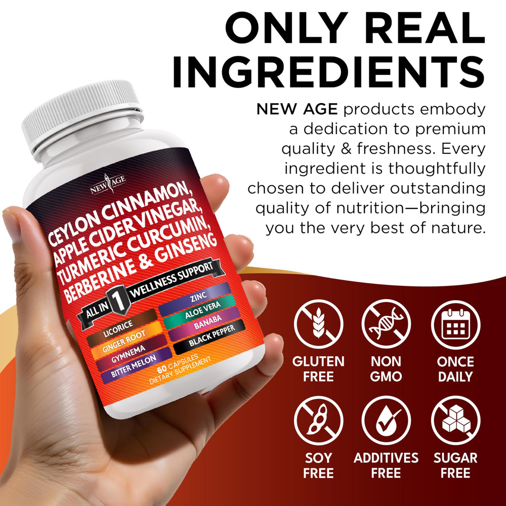 New Age ginger root and ginseng in blend.