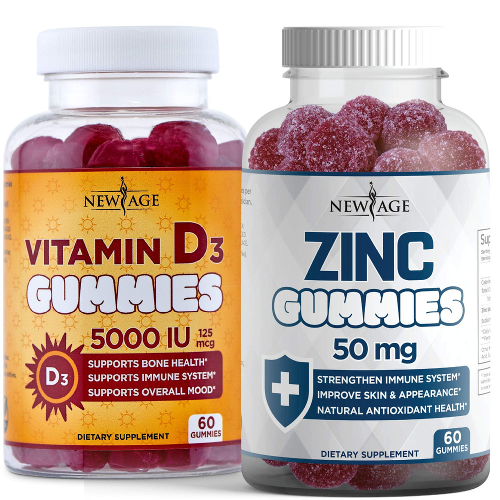 Two-pack front view of NEW AGE Immune Defense Combo bottle