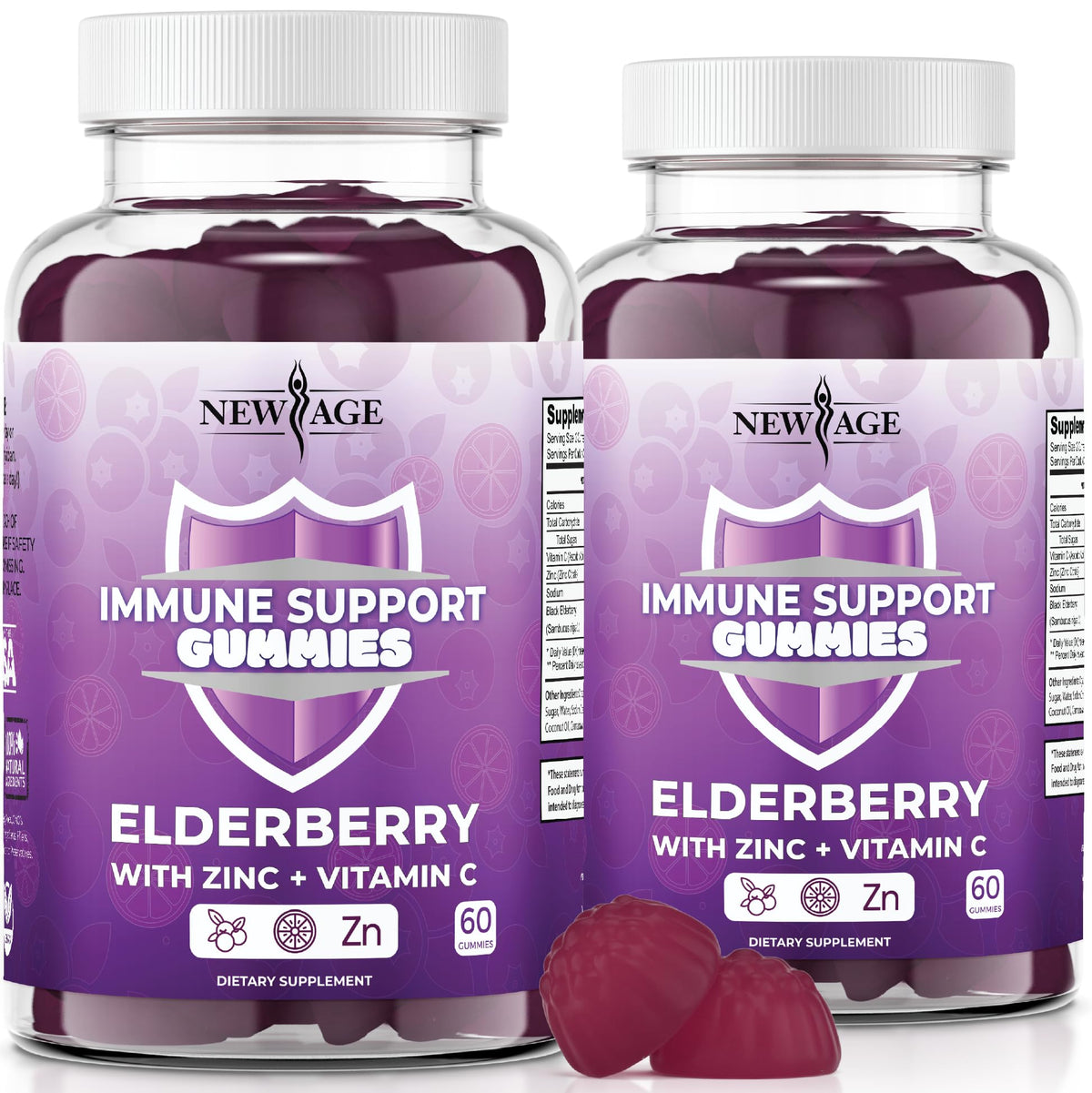 Hero image of NEW AGE Immune Support Gummies bottle