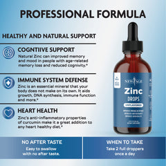 Two-pack 60-day supply packaging for NEW AGE zinc drops