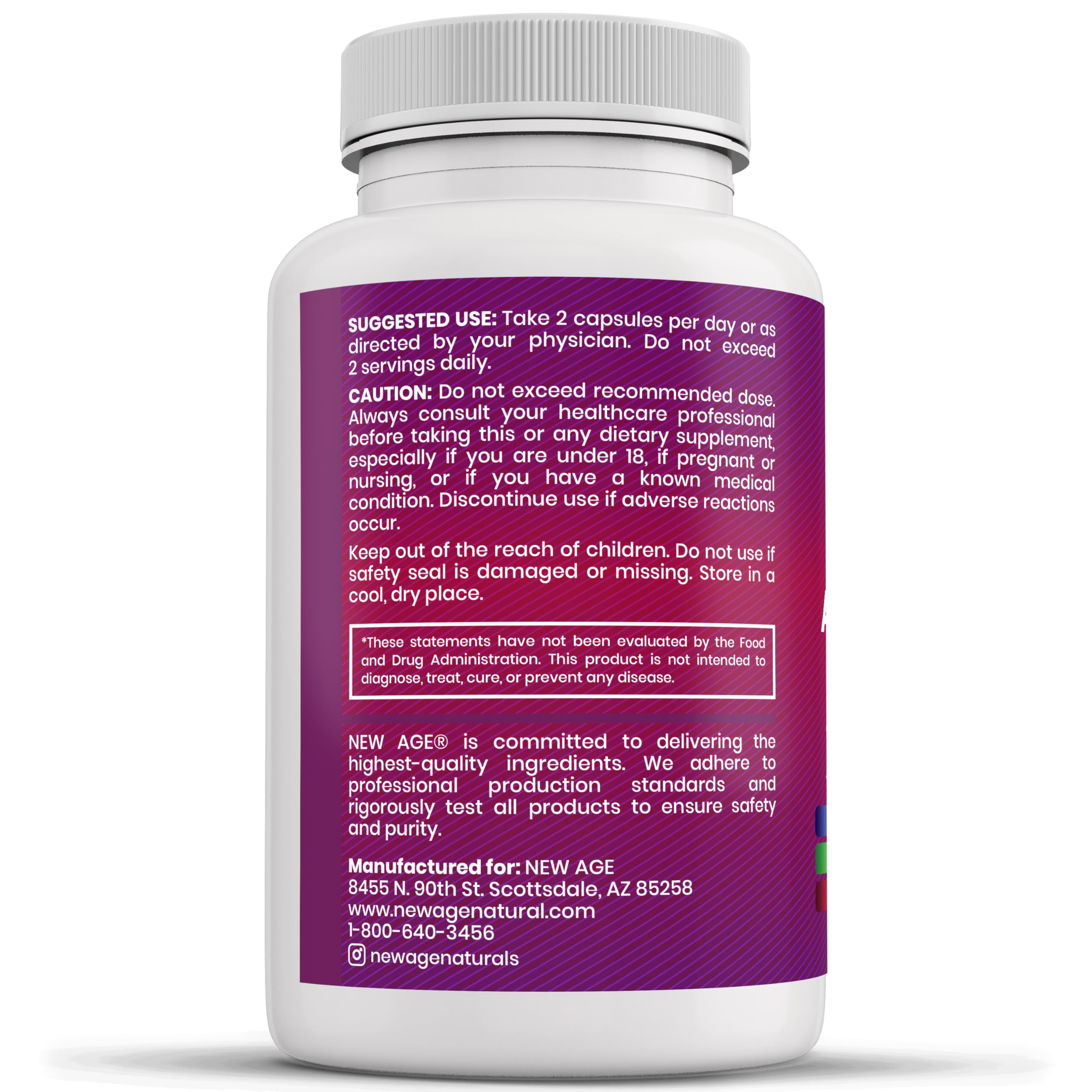 120-count bottle of New Age liver support