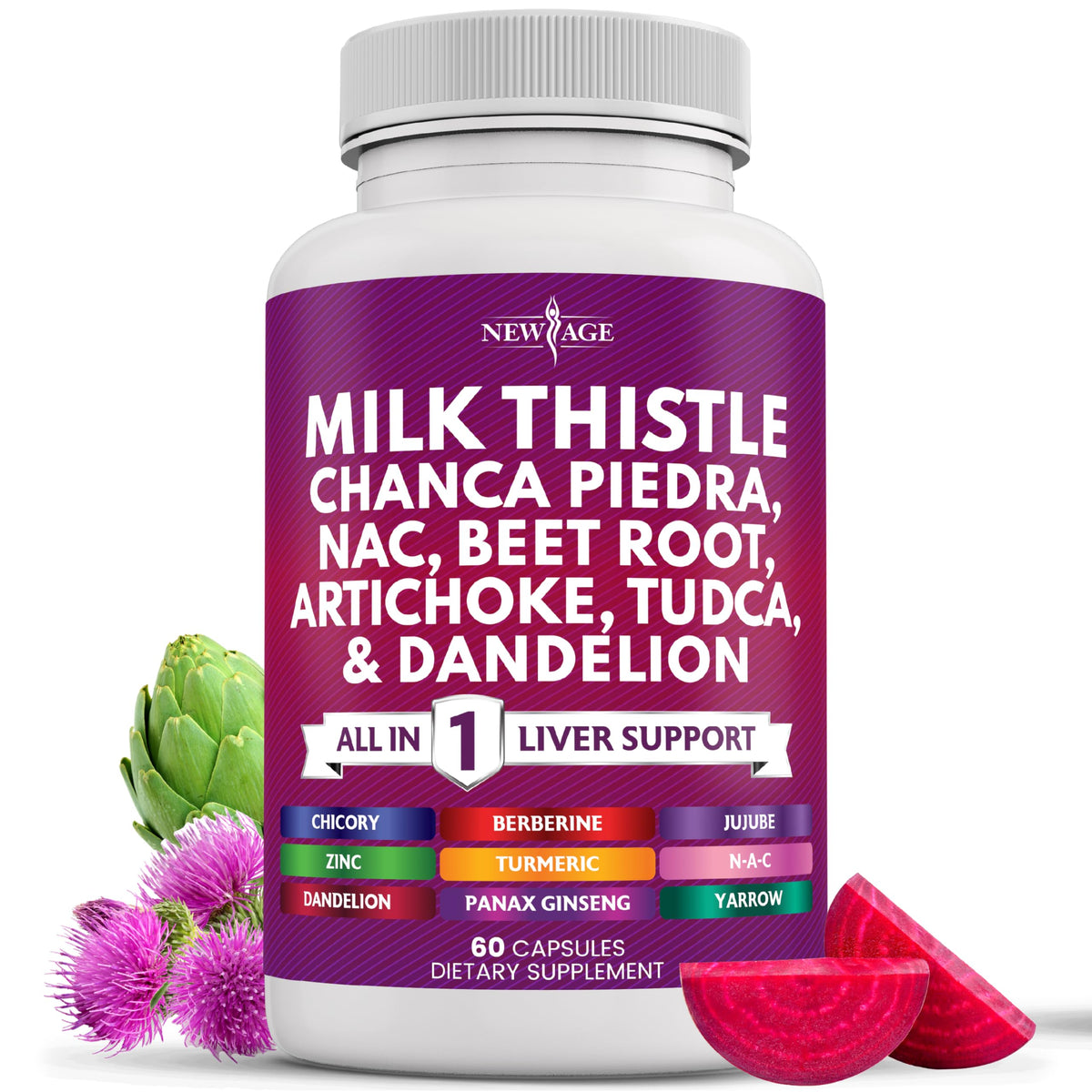 Liver support with milk thistle