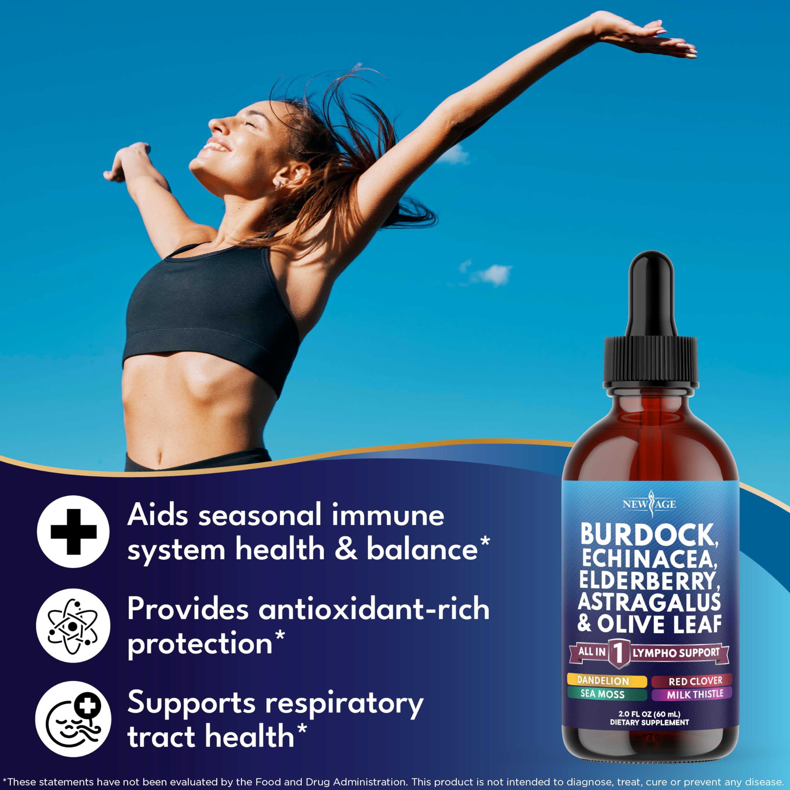 Astragalus root, milk thistle and red clover among other ingredients