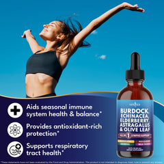 Astragalus root, milk thistle and red clover among other ingredients
