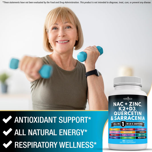 NAC with Vitamin D3 and Vitamin K2 ingredients