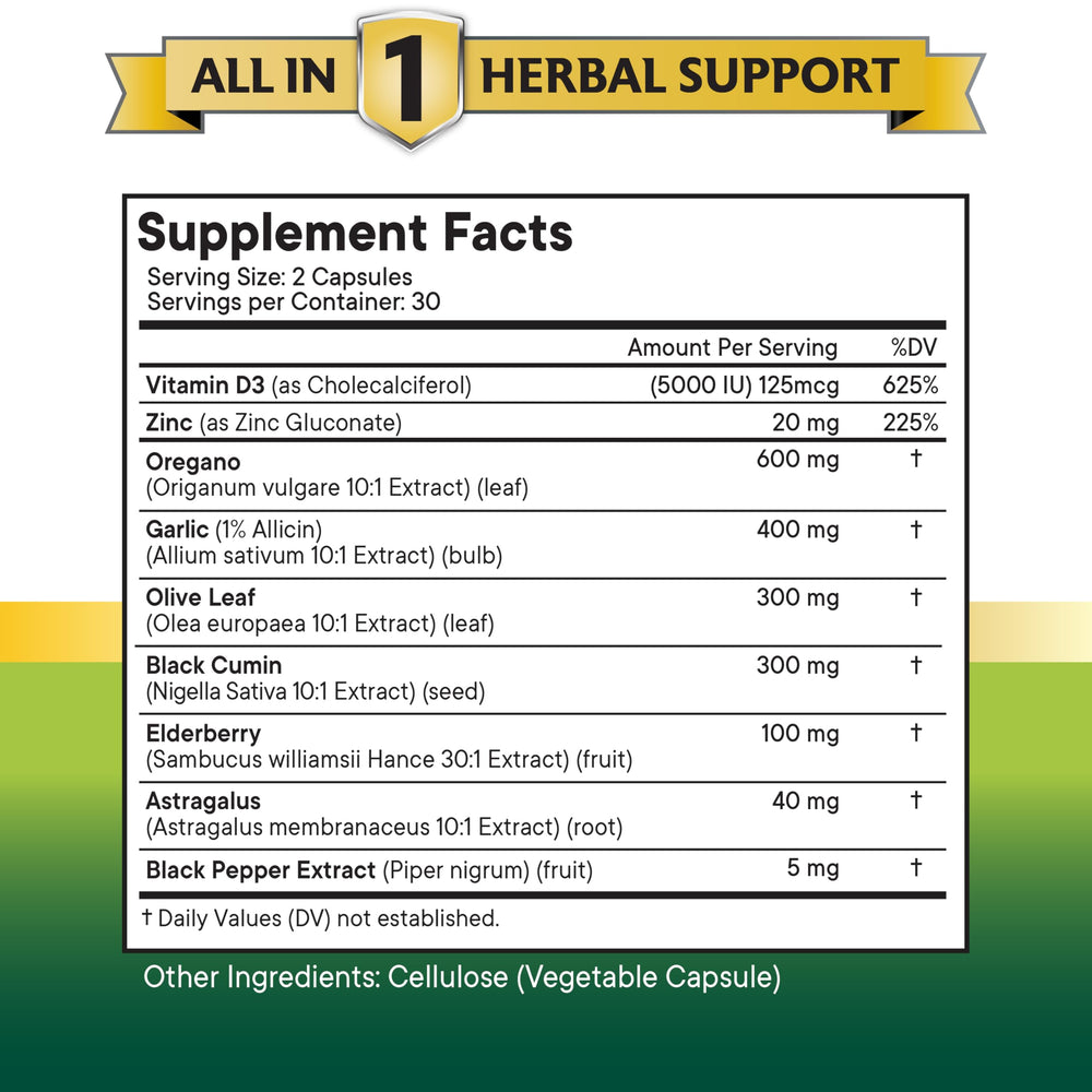 Lifestyle shot with herbal supplement and natural elements
