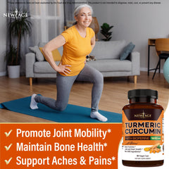 Ingredients for New Age Turmeric Curcumin Capsules