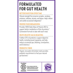 Back of bottle with supplement facts for All-Flora