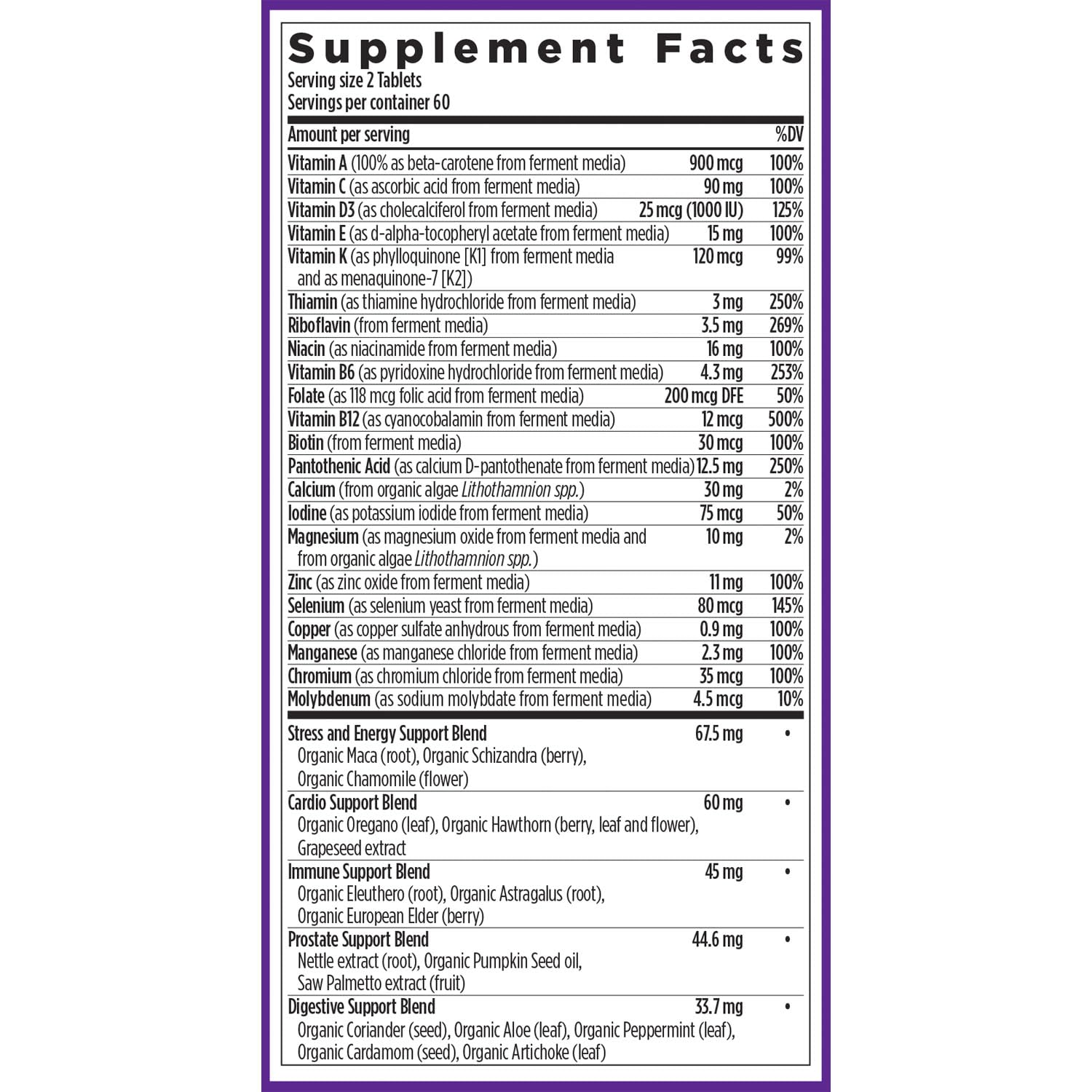 Vitamin B complex and D3 for energy and heart support
