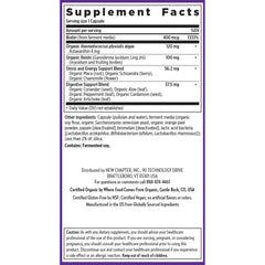 Packaging showing Organic Algae and Non-GMO certifications