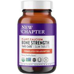 New Chapter Calcium Supplement bottle label for Bone Strength