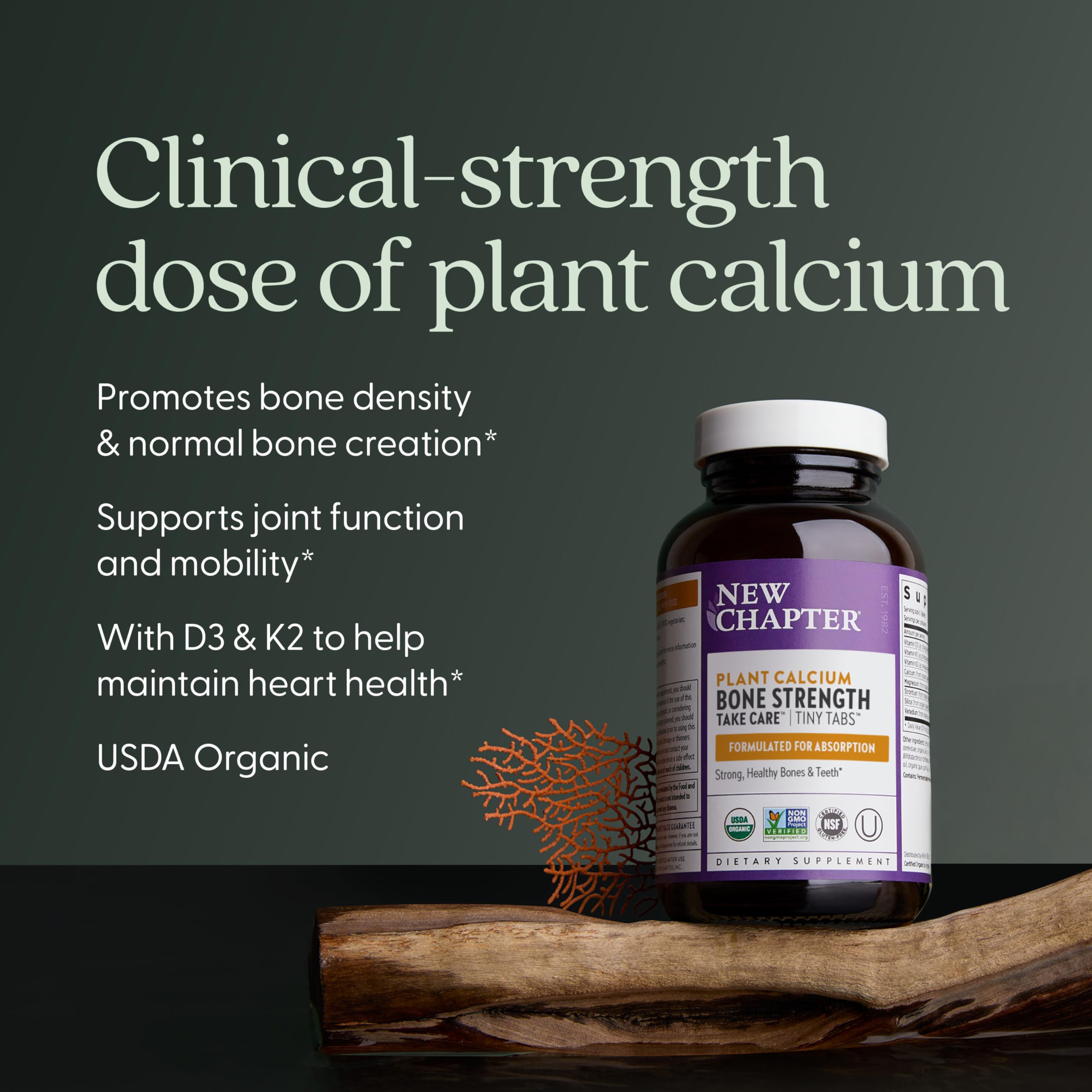 Organic plant-based calcium from Red Marine Algae