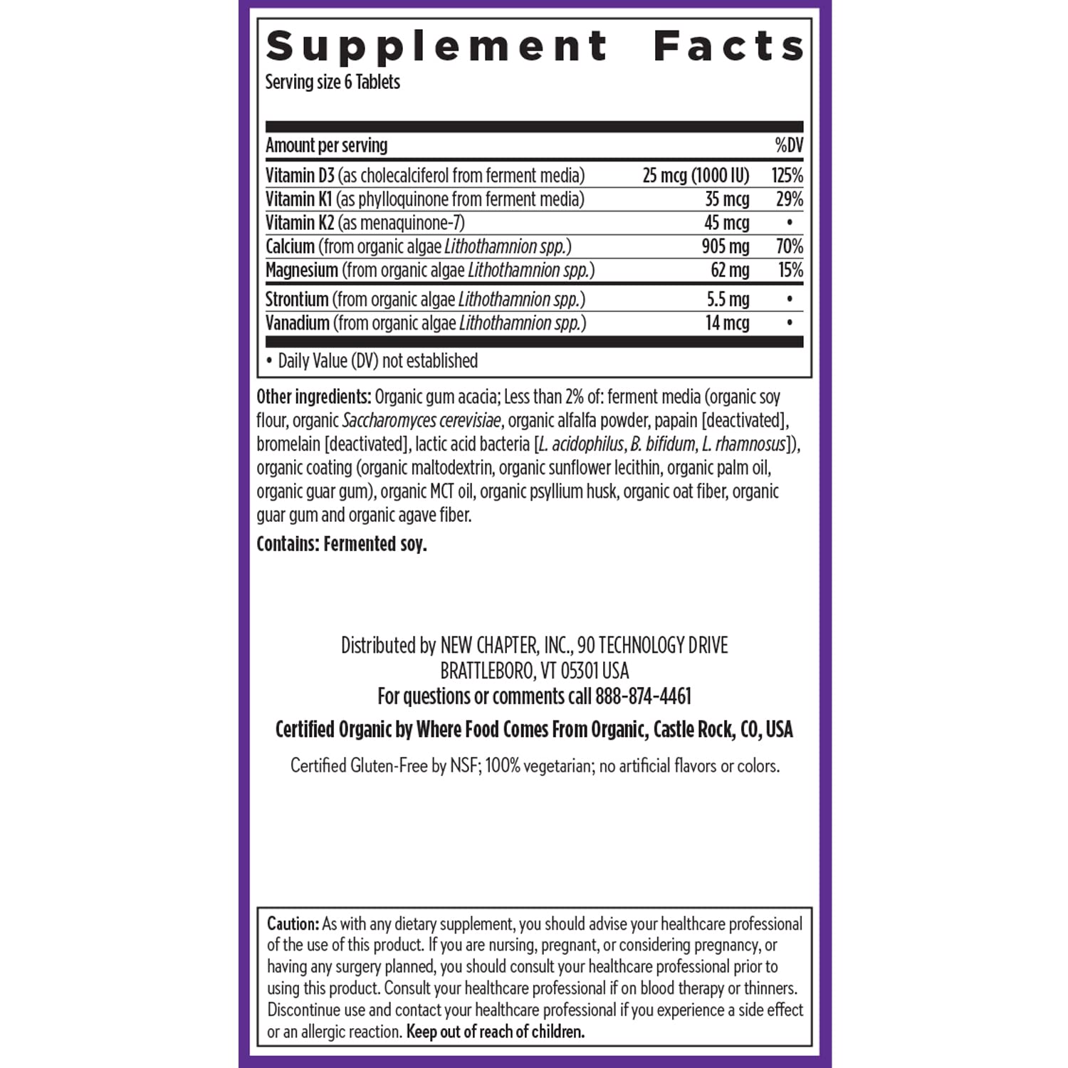 Iceland-sourced organic calcium with 70+ trace minerals