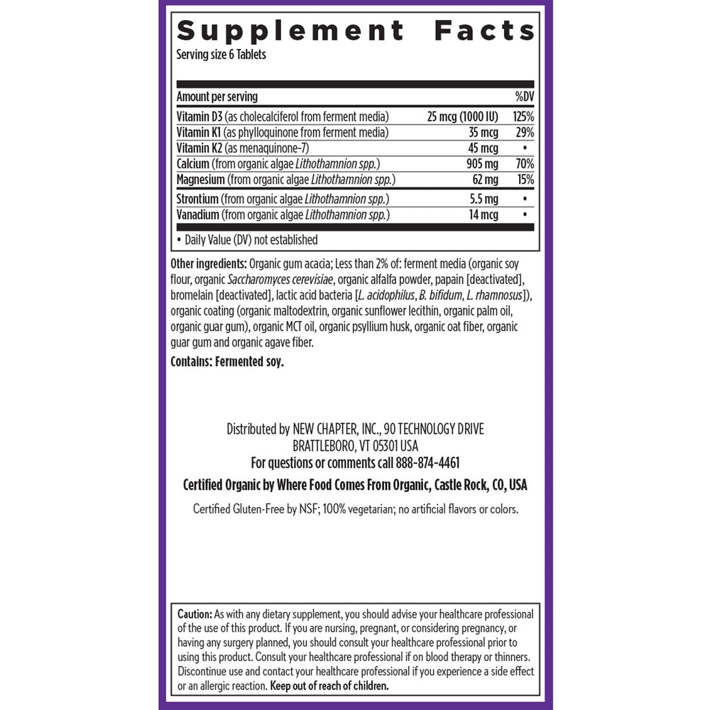 Iceland-sourced organic calcium with 70+ trace minerals