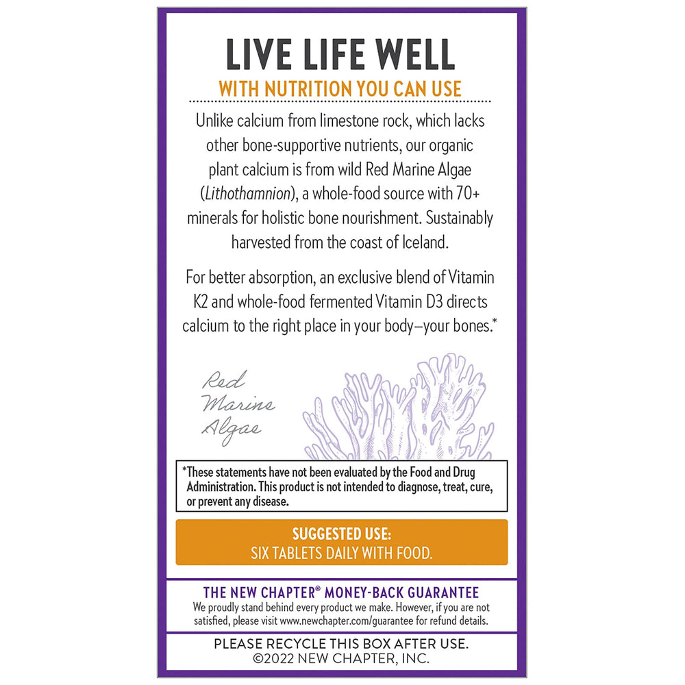 Non-GMO vegan calcium supplement badges on label