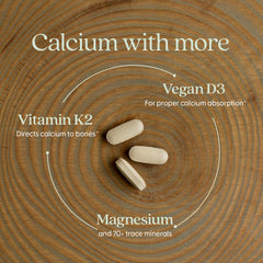 Vitamin D3 and Vitamin K2 features in the supplement