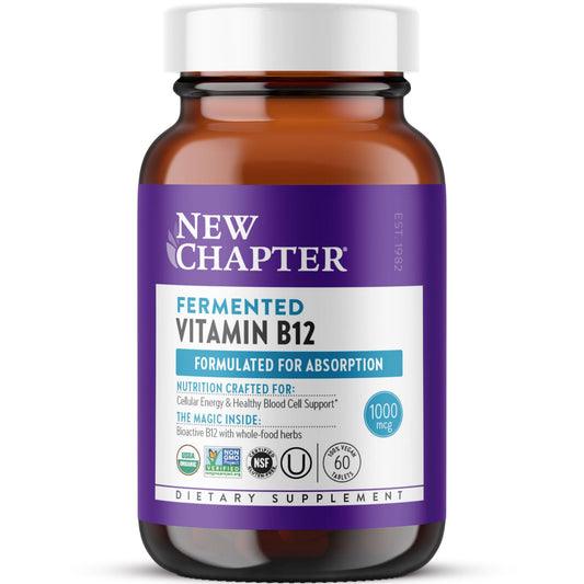 New Chapter Fermented Vitamin B12 1000 mcg bottle front label