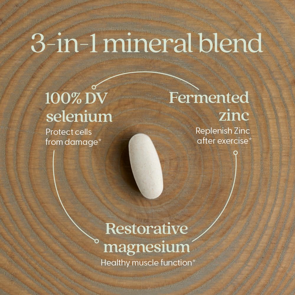 New Chapter supplement label view highlights non-GMO, gluten-free, vegan ingredients.