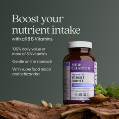 Side view of the New Chapter Vitamin B Complex bottle