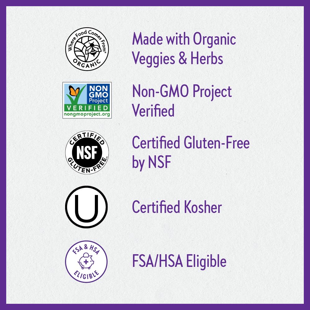 Label close-up highlighting methylfolate and iron content