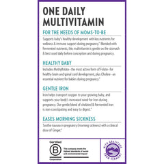 New Chapter Prenatal daily tablet routine for a busy morning.
