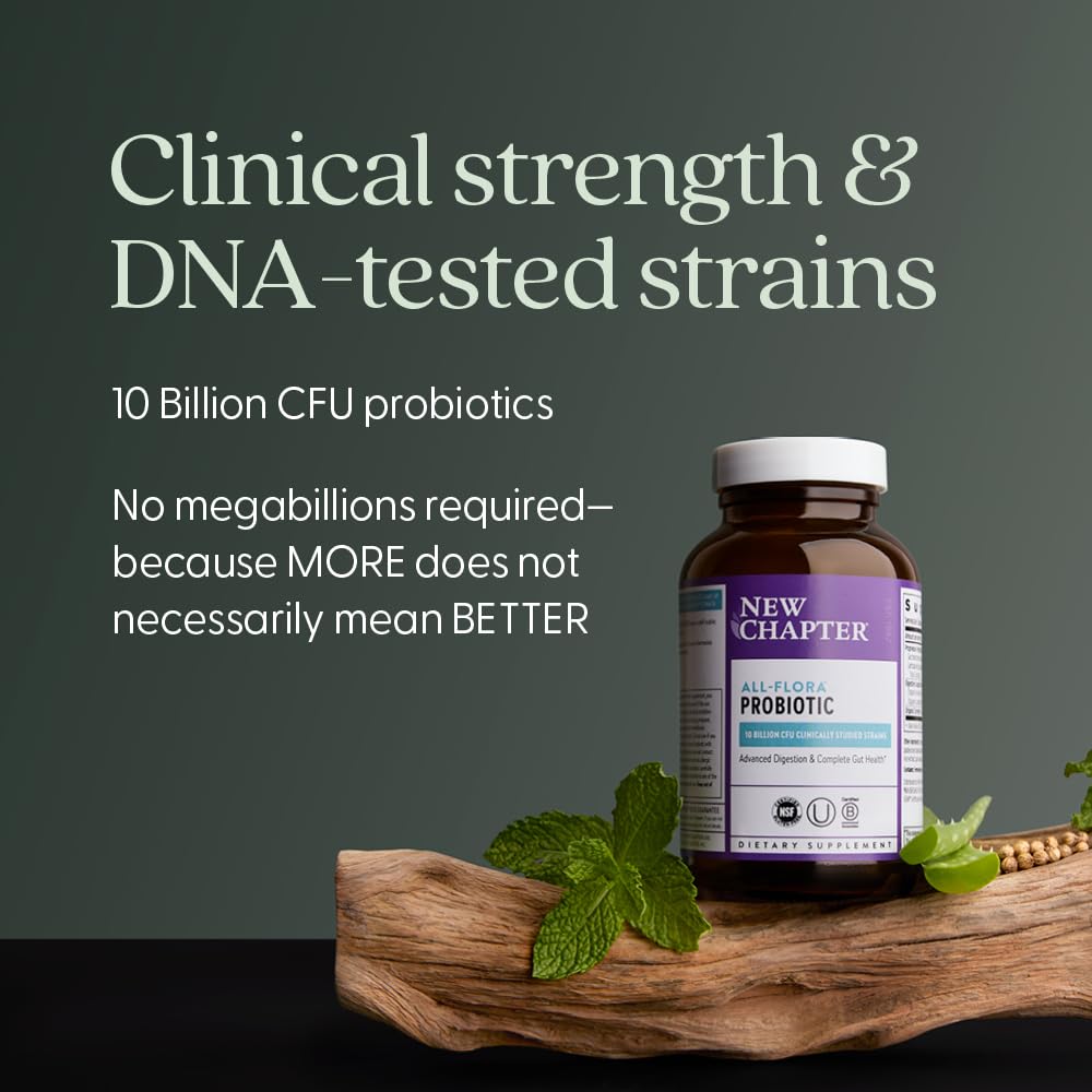 Front packaging of New Chapter Probiotic All-Flora with 30-count