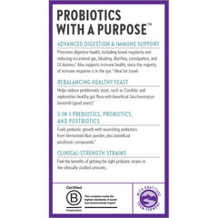 New Chapter Probiotic All-Flora 30-count with product features icons