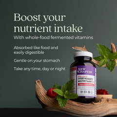 Fermentation concept showing whole-food nutrients with probiotics