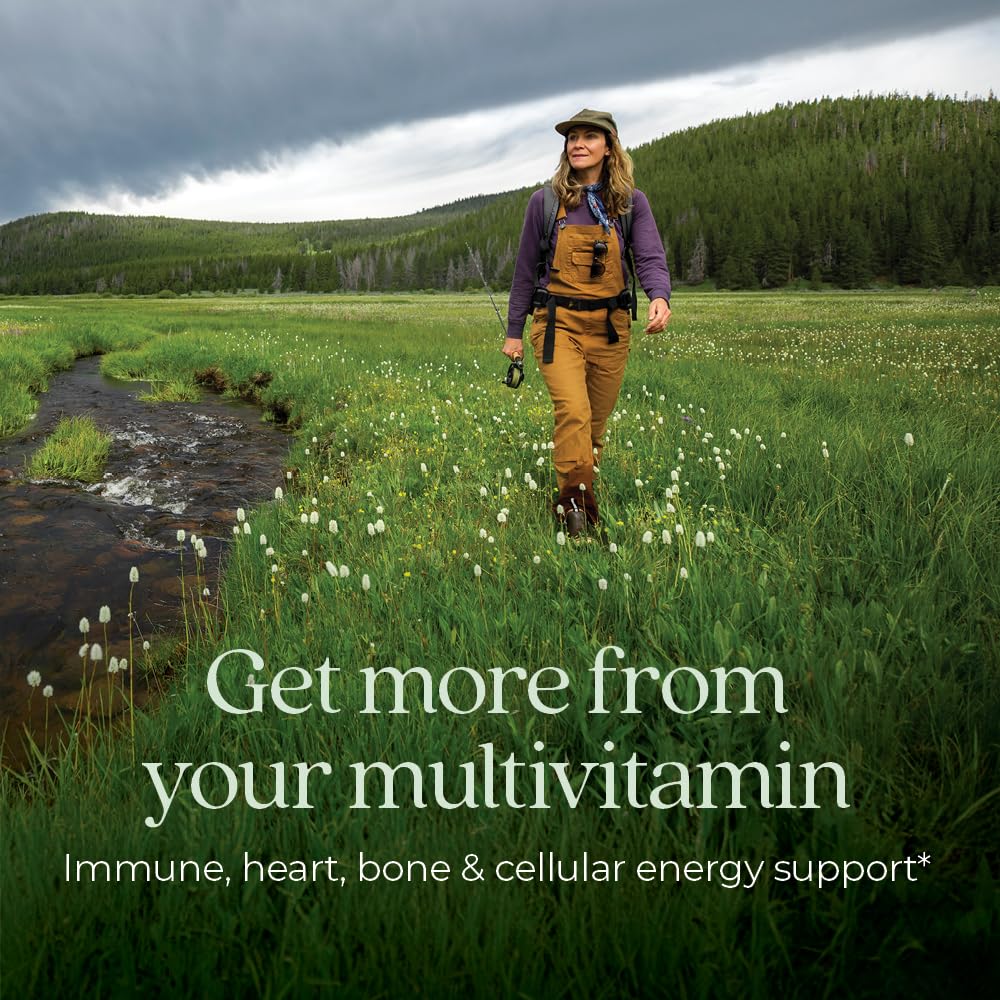 New Chapter Women’s Multivitamin 55+ bottle side showing easy-to-digest formula gentle on stomach