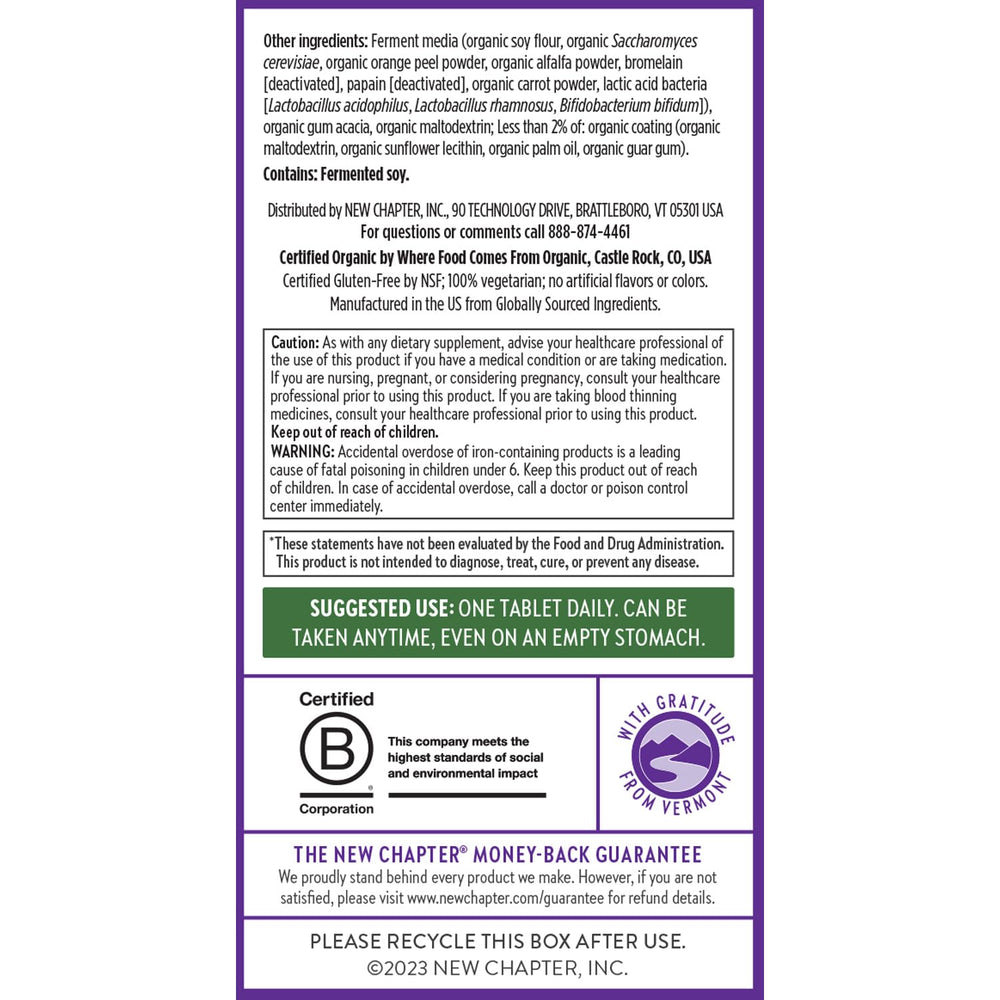 Kosher-certified, vegan-friendly multivitamin packaging