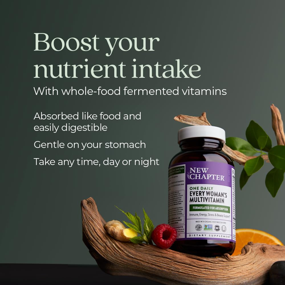 Non-GMO and gluten-free New Chapter multivitamin label