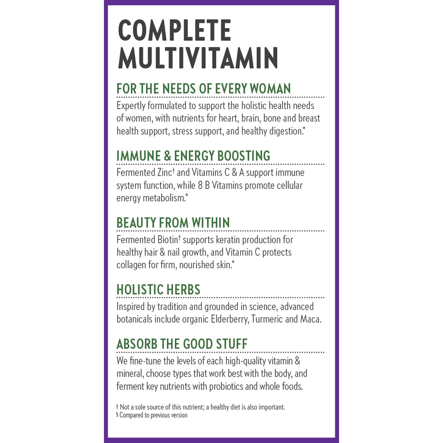 Packaging of New Chapter Women's Multivitamin 48 count